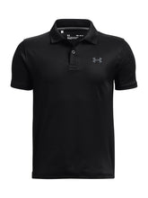 Polera manga corta de Golf para niño negro Under Armour