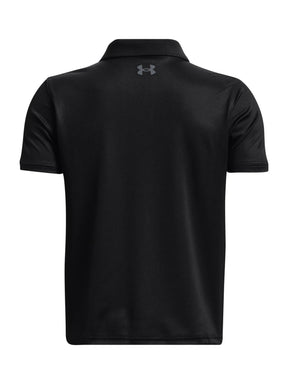 Polera manga corta de Golf para niño negro Under Armour