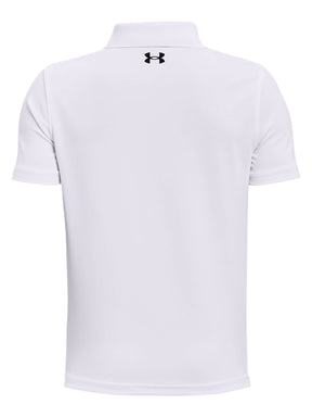 Polera manga corta de Golf para niño blanco Under Armour