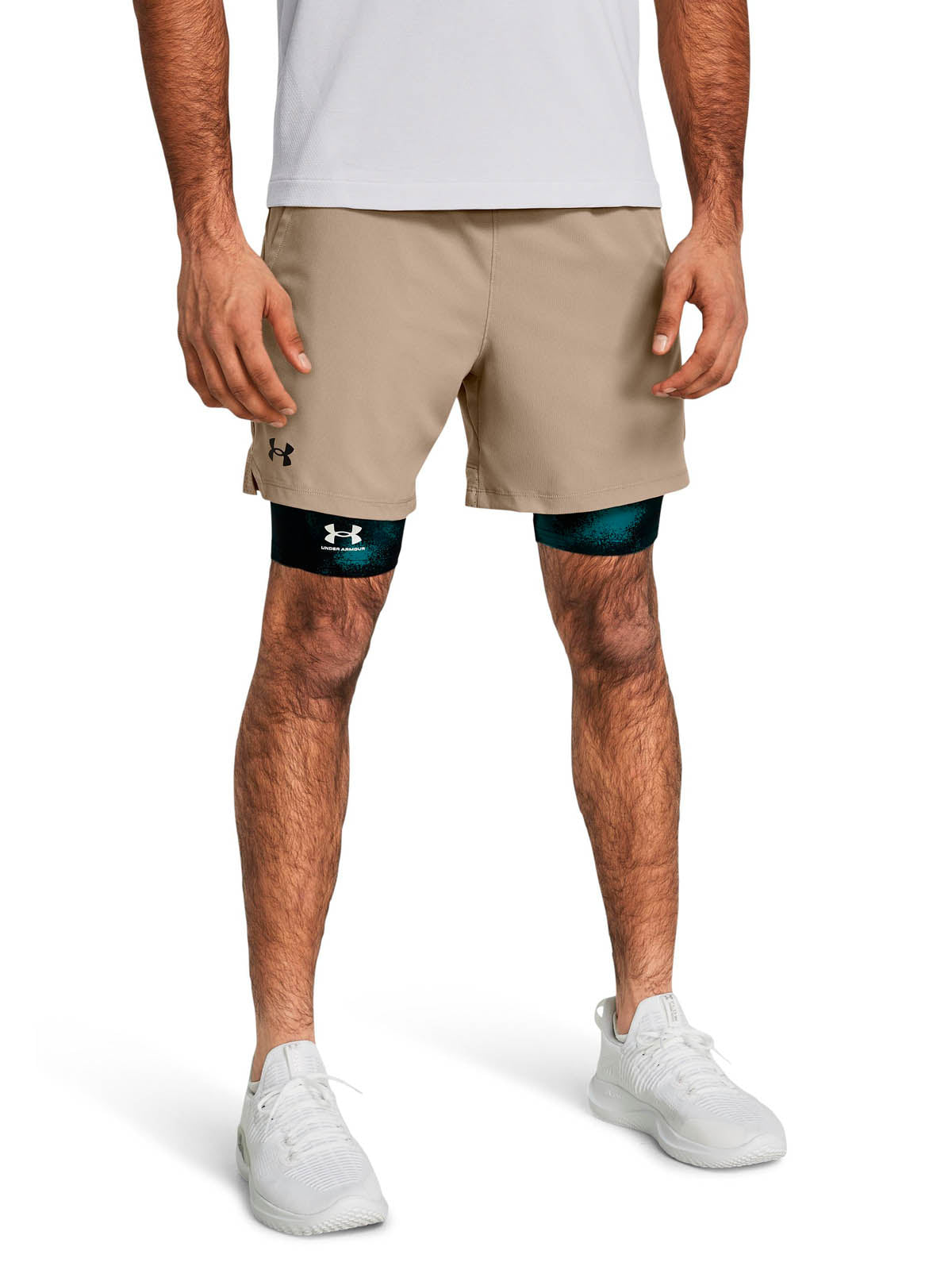 Short de entrenamiento para hombre Vanish Woven 6" cafe Under Armour