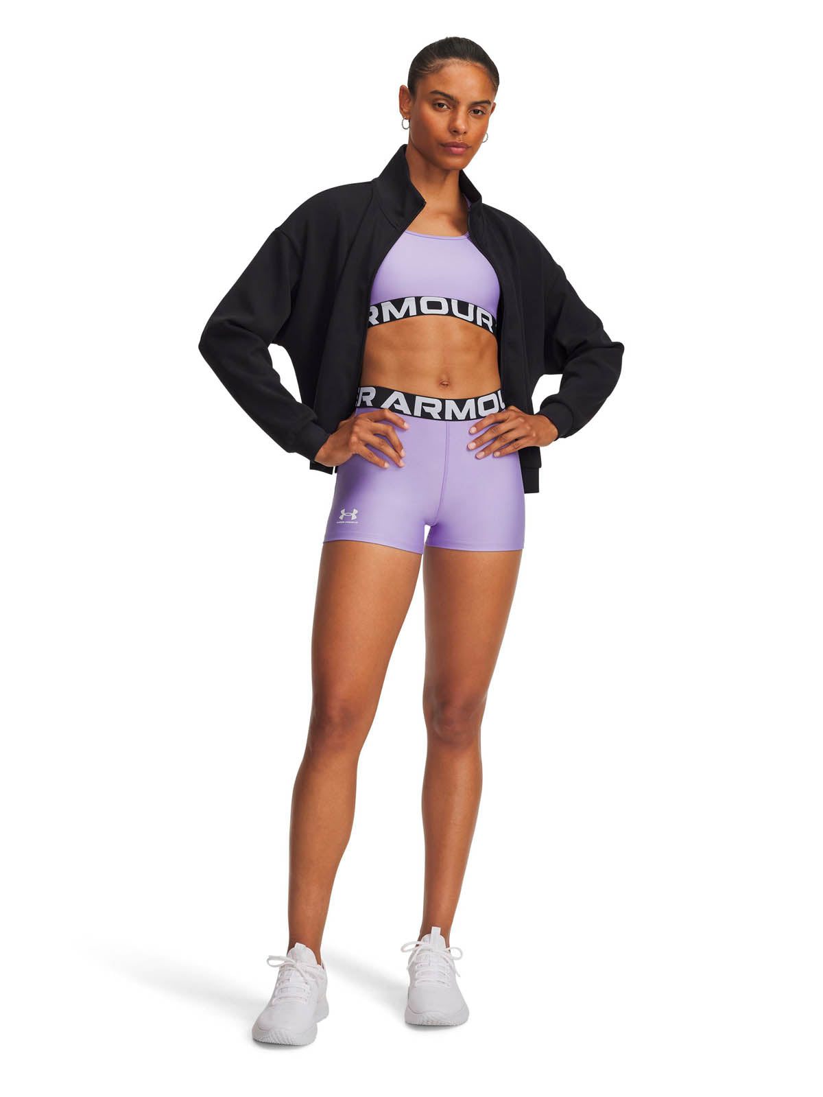 Calza de entrenamiento para mujer HeatGear Morado Under Armour