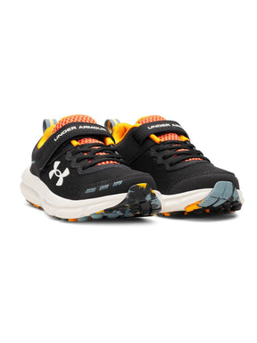 Zapatilla Running Niño Assert 10 AC Negro Under Armour